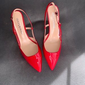 Brand new red high heels
